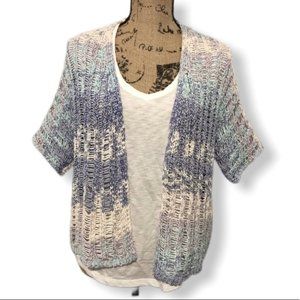 {Chico’s} Pastel Mixed Yarn Cardigan